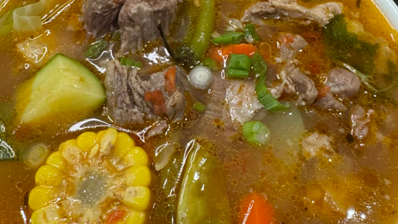 BEEF TOMATO BROTH SOUP WITH VEGETABLES (CALDO DE RES ENTOMATADO)